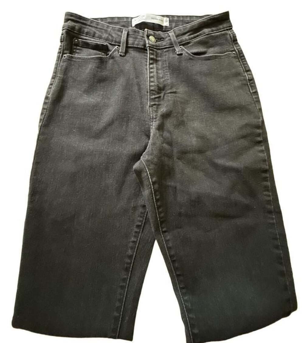 Signature by Levi Strauss & Co. High Rise Skinny Size 10L W30 L32 Black Jeans - Picture 3 of 6